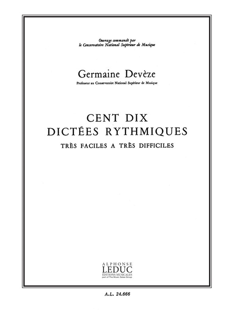 Deveze 110 Dictees Rythmiques Teaching Material